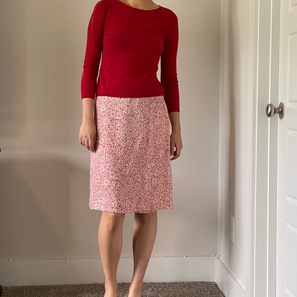Kenneth Cole Print Skirt